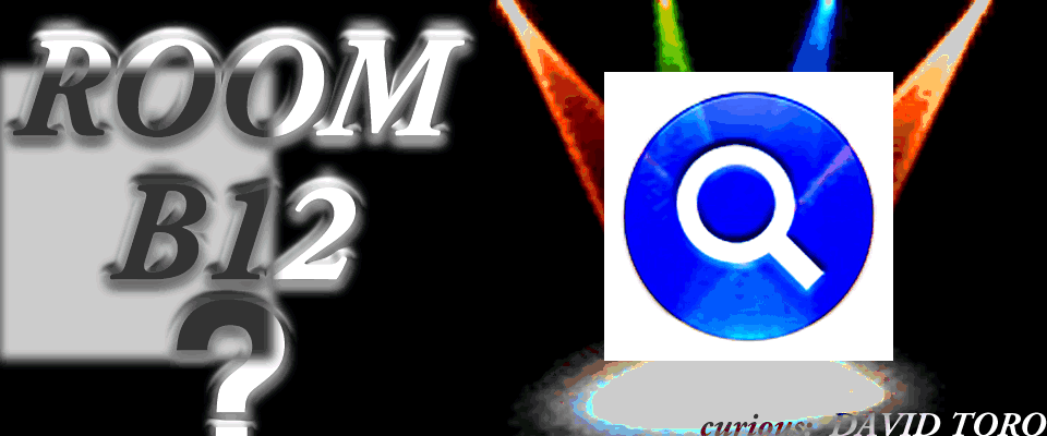 Room B12 (?) - curious: David Toro