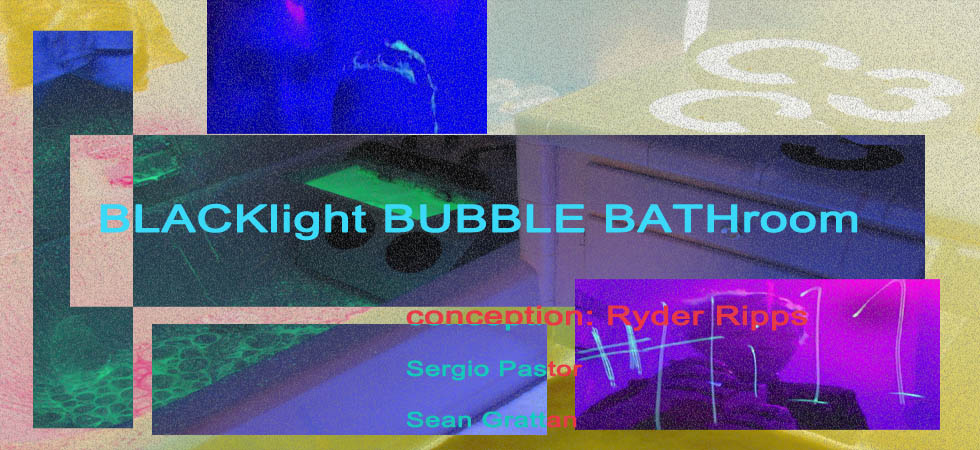 Room C3 (Blacklight Bubble Bathroom) - Conception: Ryder Ripps, with Sergio Pastor and Sean Grattan