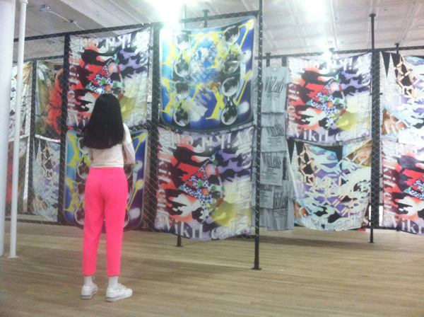 Metahaven's Transparent Camouflage (2013) at Artists Space