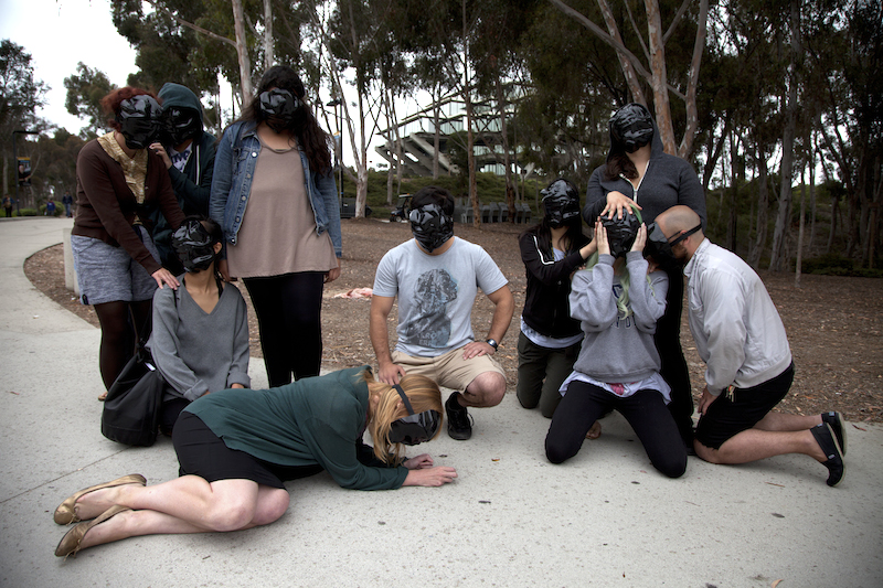 Facial Weaponization Suite: A Mask-Making Workshop, public action, Zach Blas