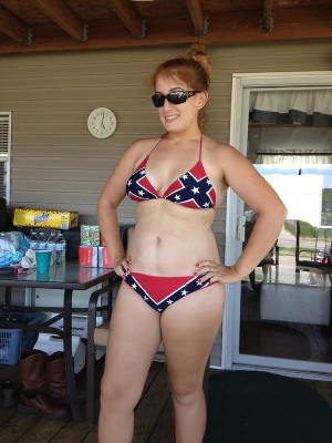 confederate flag bikini