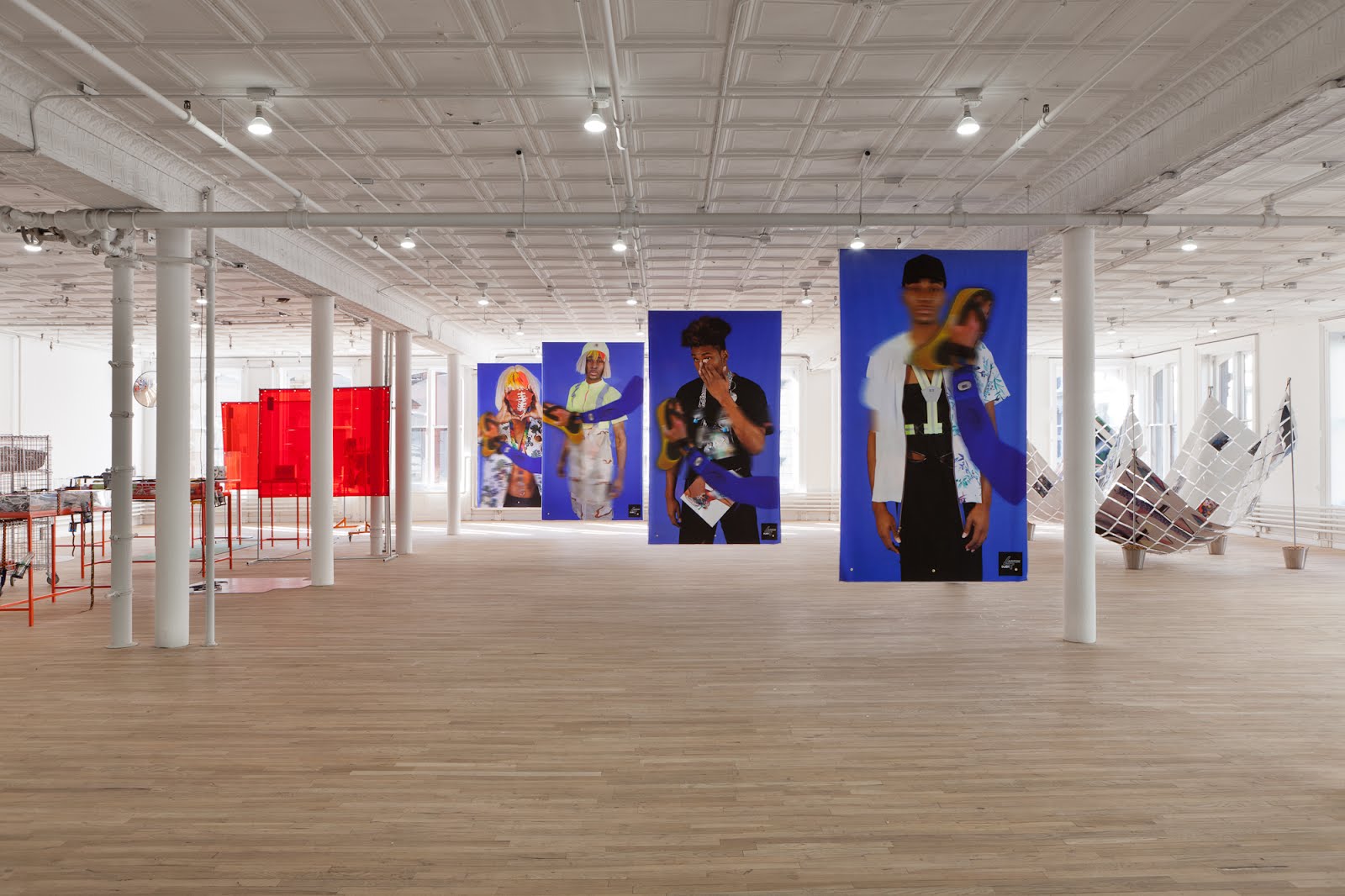 Installation view of DUOX4Larkin Artists Space, 2012