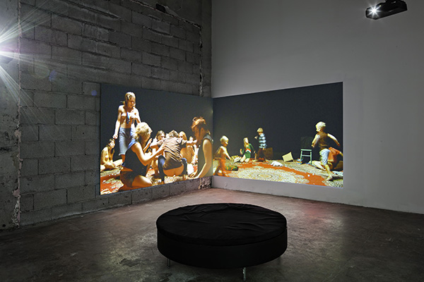 Joanna Lombard, Orbital Re-enactments, 2010. Four channel video installation. All Rights: Joanna Lombard. 