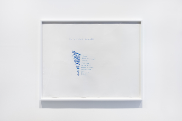 Christine Sun Kim, How to Measure Quietness, 2014, Dry pastel and pencil on paper