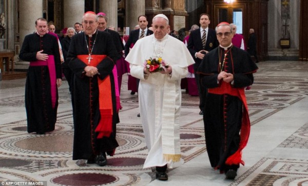 Will Pope Francis come out as an ally? He discusses his options with his closest Cardinal pals. 
