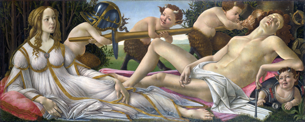 Mars and Venus by Botticelli, c. 1483