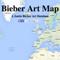 DIS Magazine: Introducing Bieber Art Map!