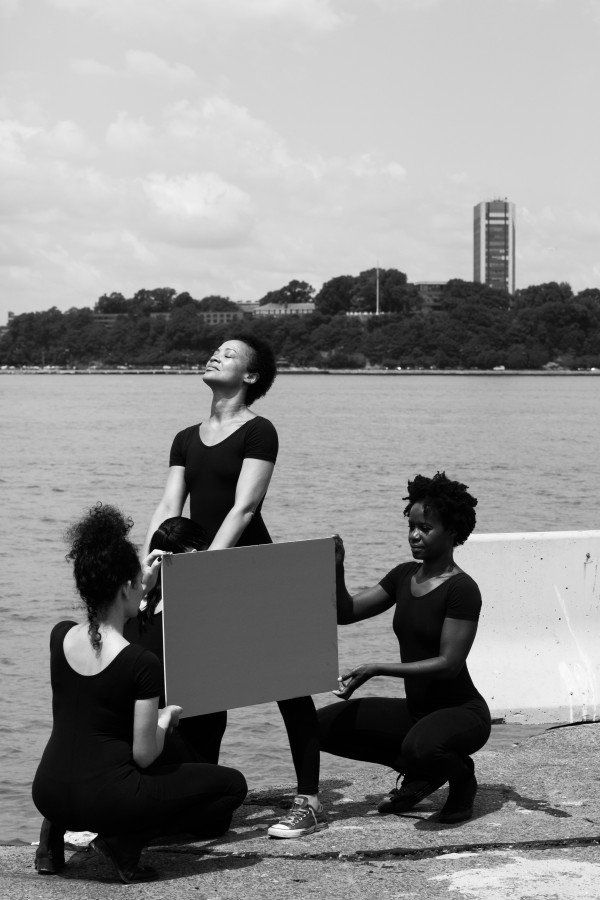 Xaviera Simmons (b. 1974, United States) Number 18/Number 19 Xaviera Simmons staged a photo shoot featuring five dancers recreating scenes from historical photographs found by the artist when she was doing research into the history of the piers as sites for artistic and sexual experimentations.