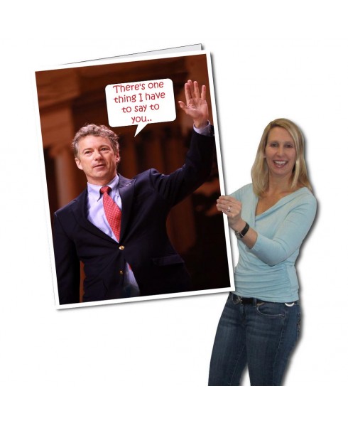 Rand Paul birthday card, for someone close to heart