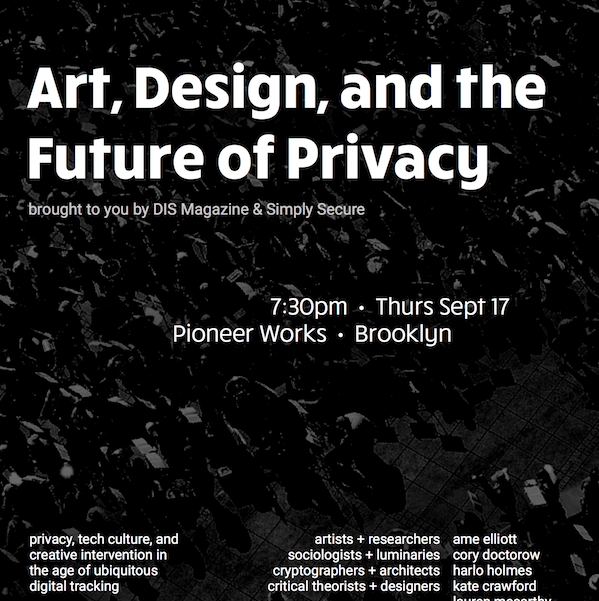 DIS Magazine: Art, Design, and The Future of Privacy