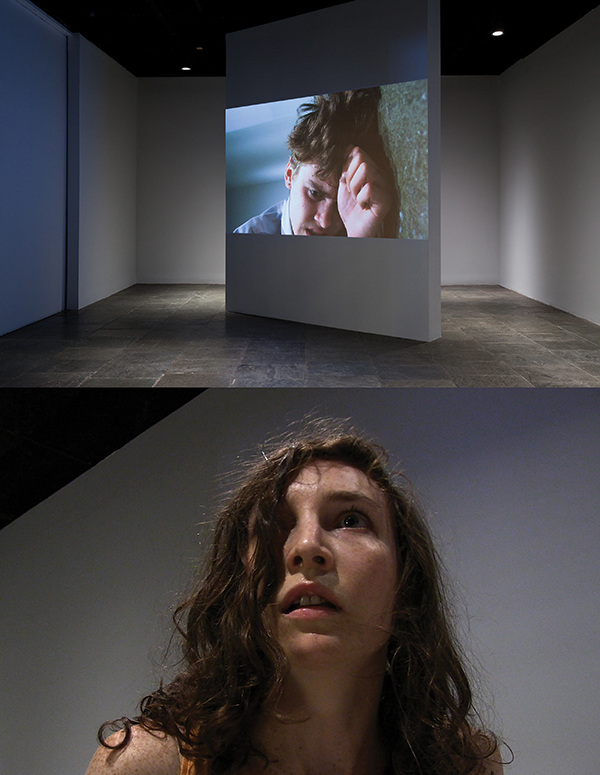 Body Drama, 2011, Performance with body-mounted camera; HD video projection, Whitney Museum of American Art 