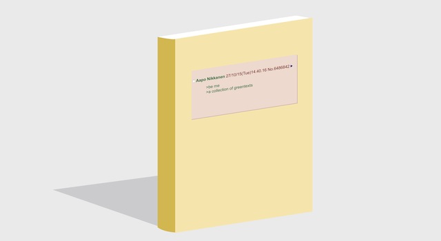 DIS Magazine: >>be me – a collection of greentexts